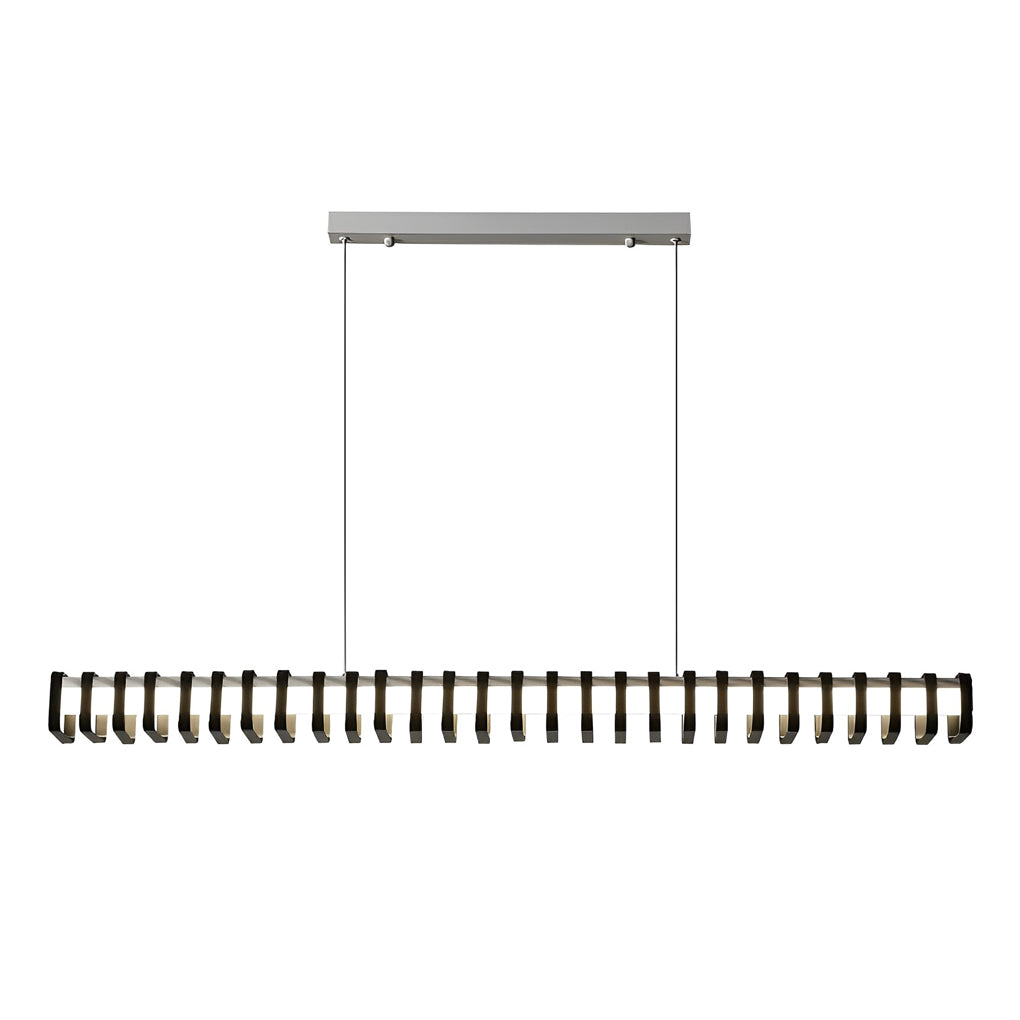 Minimalist Square Frame 3-Step Dimming Modern Chandelier