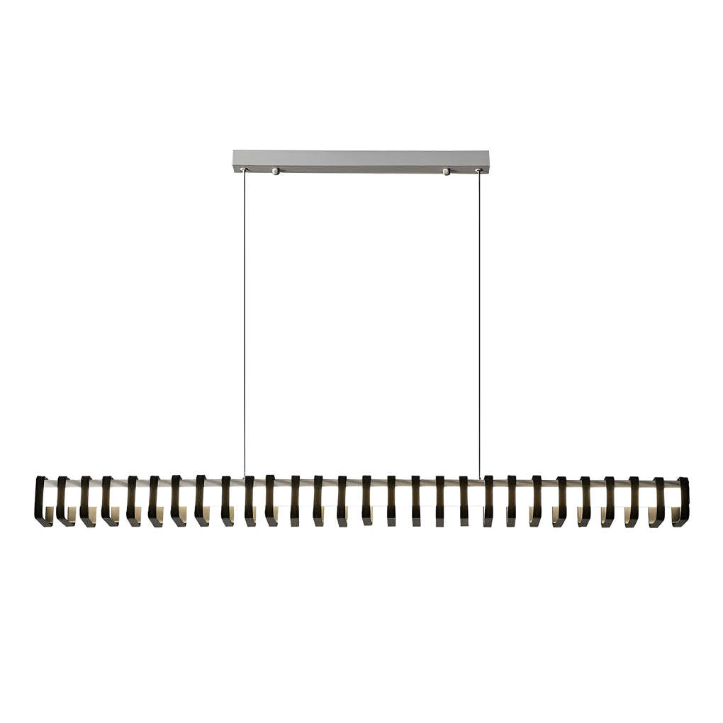 Minimalist Square Frame 3-Step Dimming Modern Chandelier