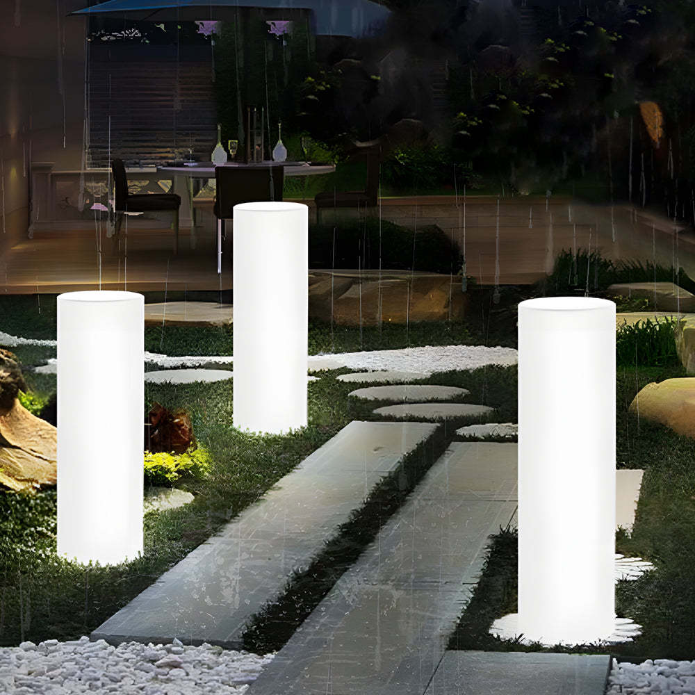 Cylinder PE LED Outdoor Floor Lamp with Remote, Color Changing RGB-Lighom