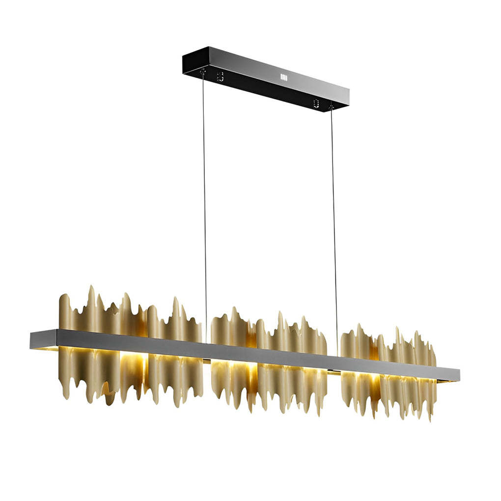 Long Strip Mountain Dimmable LED Postmodern Chandelier
