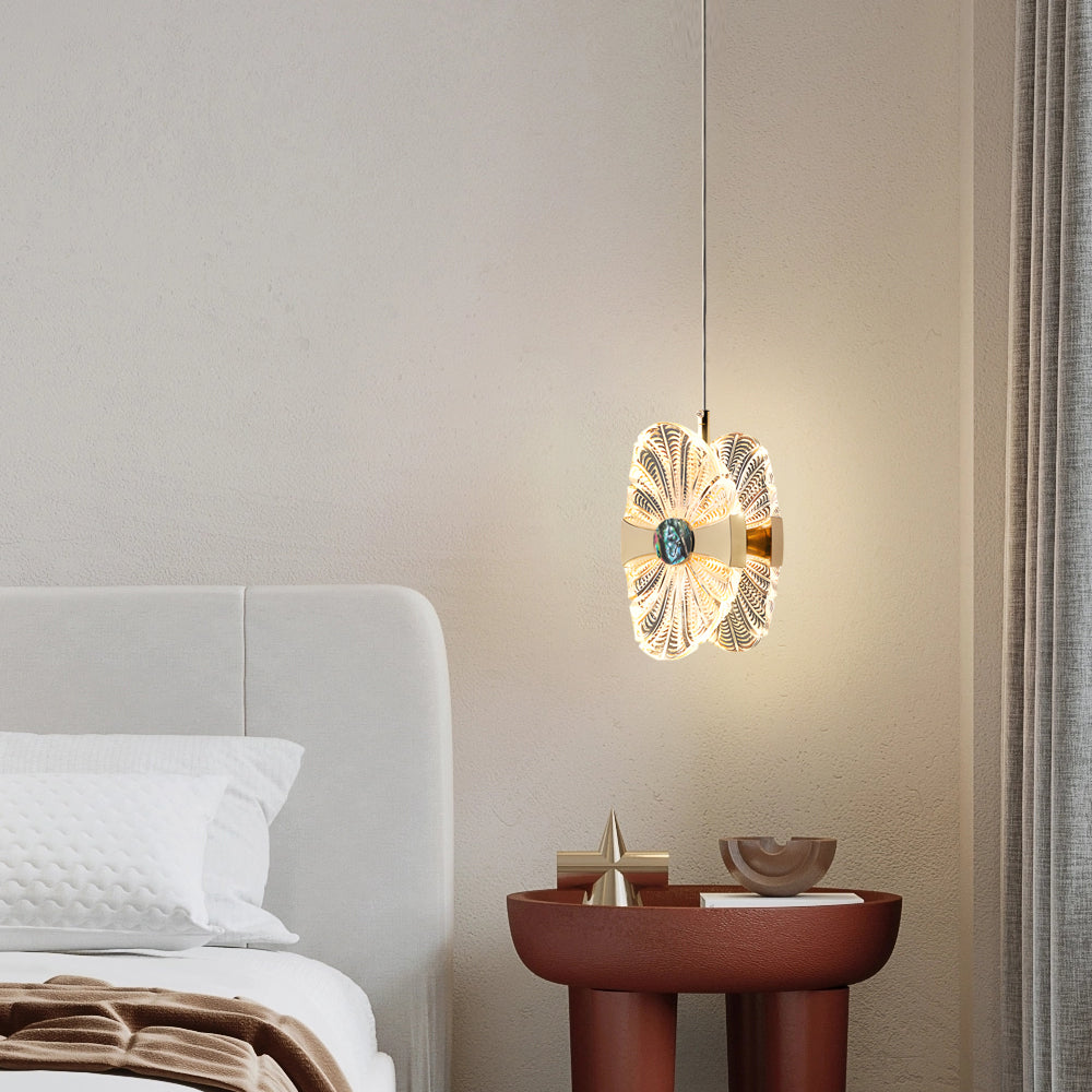 Acrylic Lotus Leaf Dimmable Modern Pendant Light
