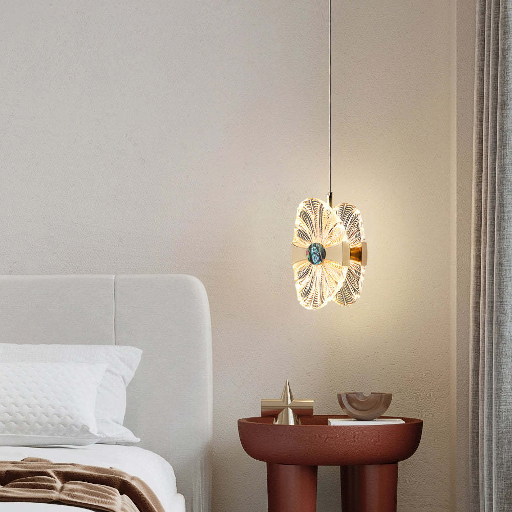 Acrylic Lotus Leaf Dimmable Modern Pendant Light