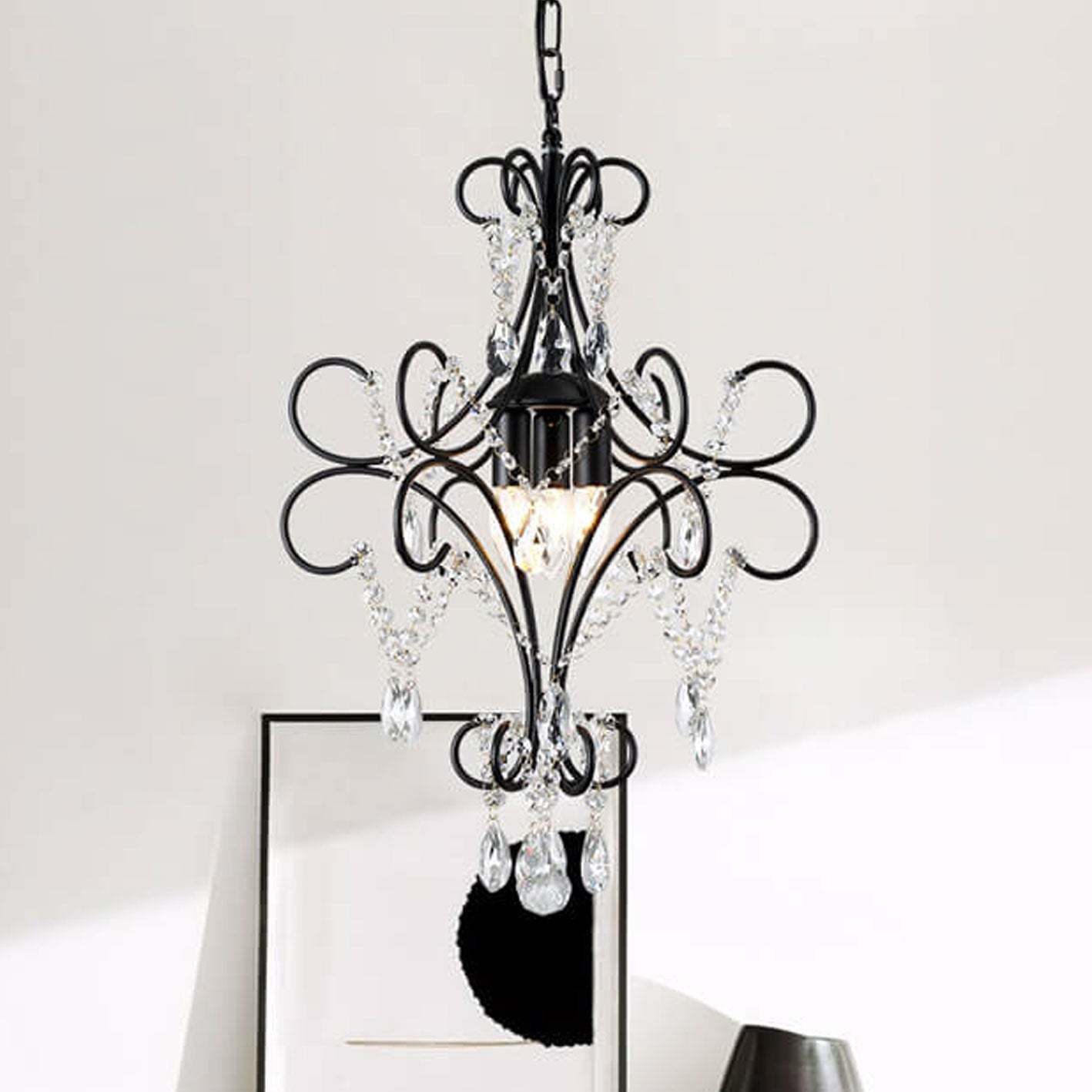 Vintage Luxe Crystal Candle Chandelier