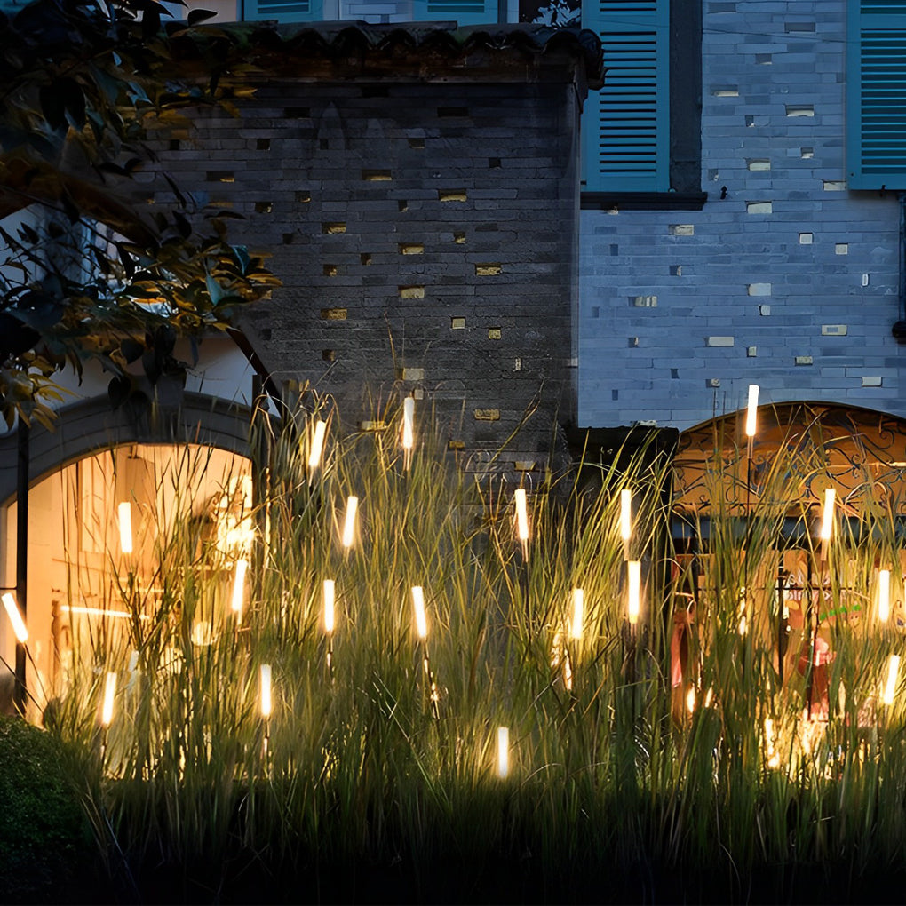 Acrylic Frosted Reed Outdoor Lawn Lamp 10-Pack
