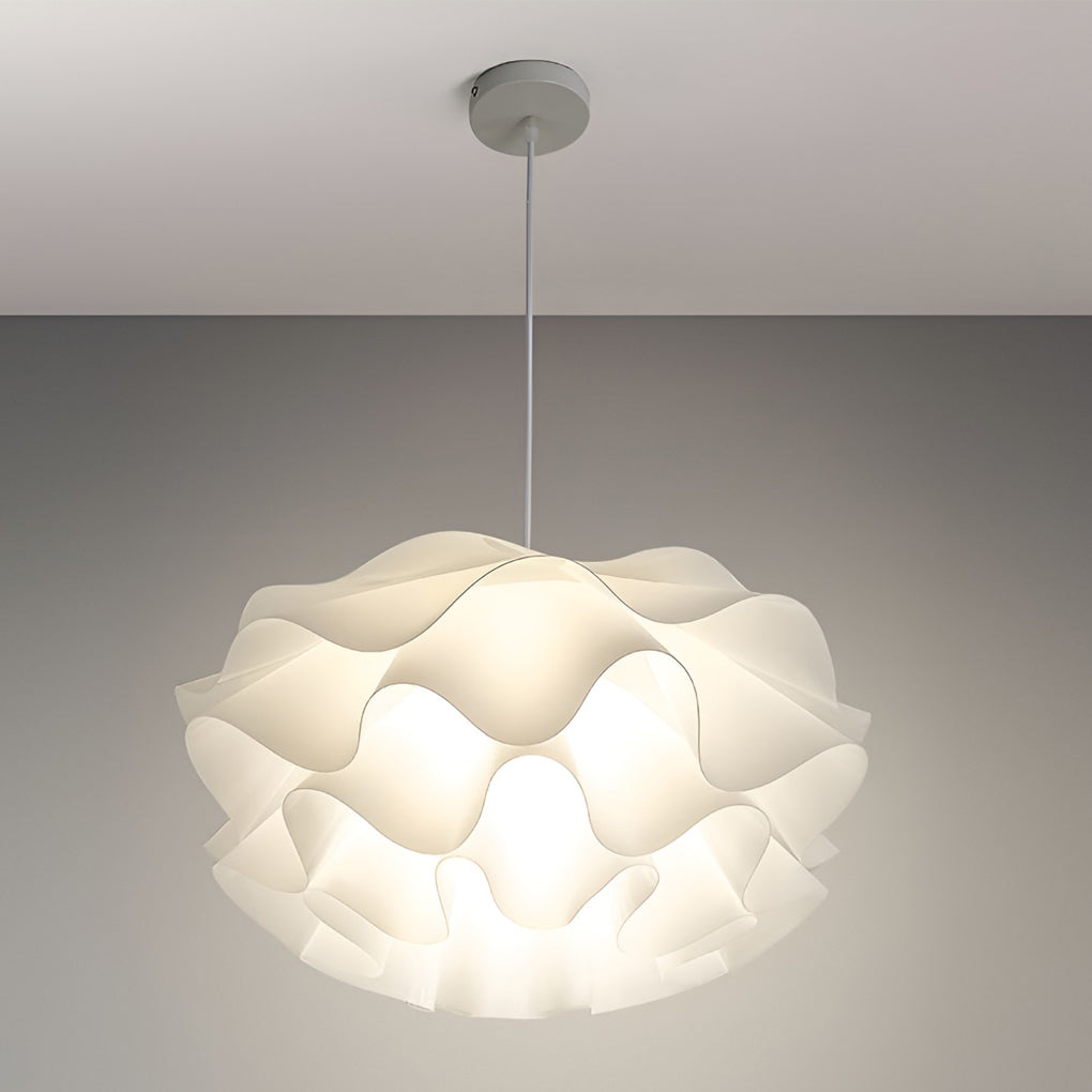 Flower-Shaped 3-Step Dimming LED White Nordic Pendant