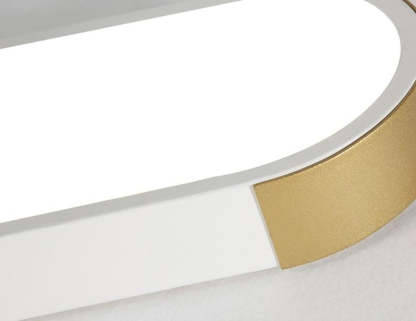 Minimalist Rectangular Ring LED Flush Mount Light