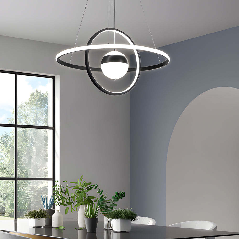 Circular Ring Planet Modern Dining Chandelier