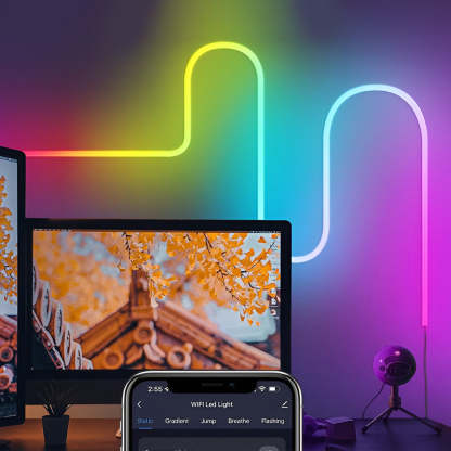 Wireless Control RGB LED Strip Lights Rope Light Flexible DIY Modeling-Lighom