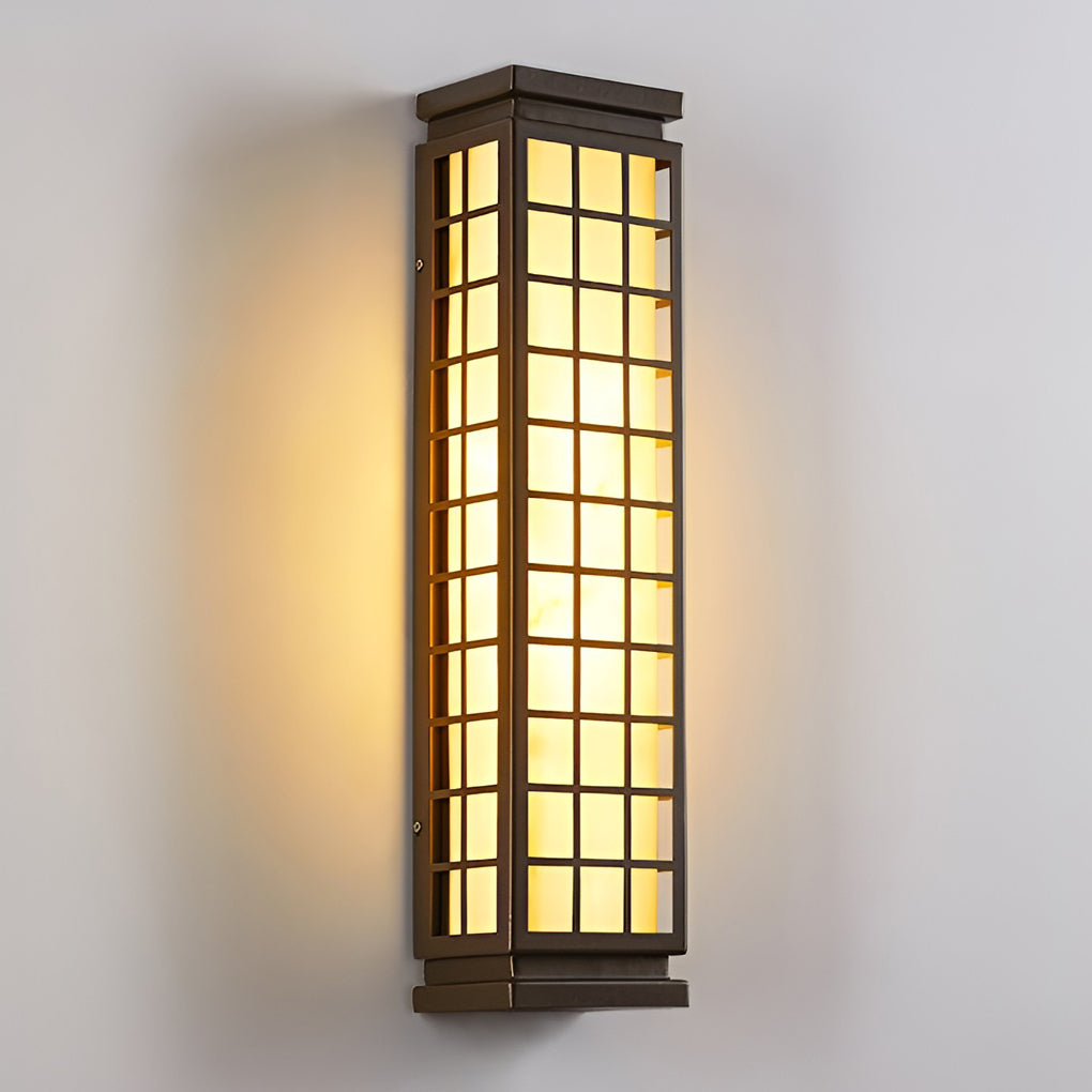 Classic Rectangular T5 Waterproof Vintage Outdoor Wall Lights Fixture-Lighom