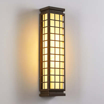 Classic Rectangular T5 Waterproof Vintage Outdoor Wall Lights Fixture-Lighom