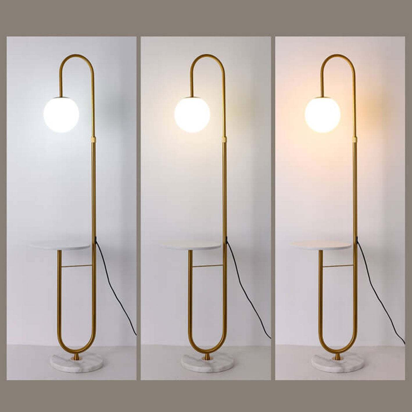 Nordic Iron Marble LED Floor Lamp
