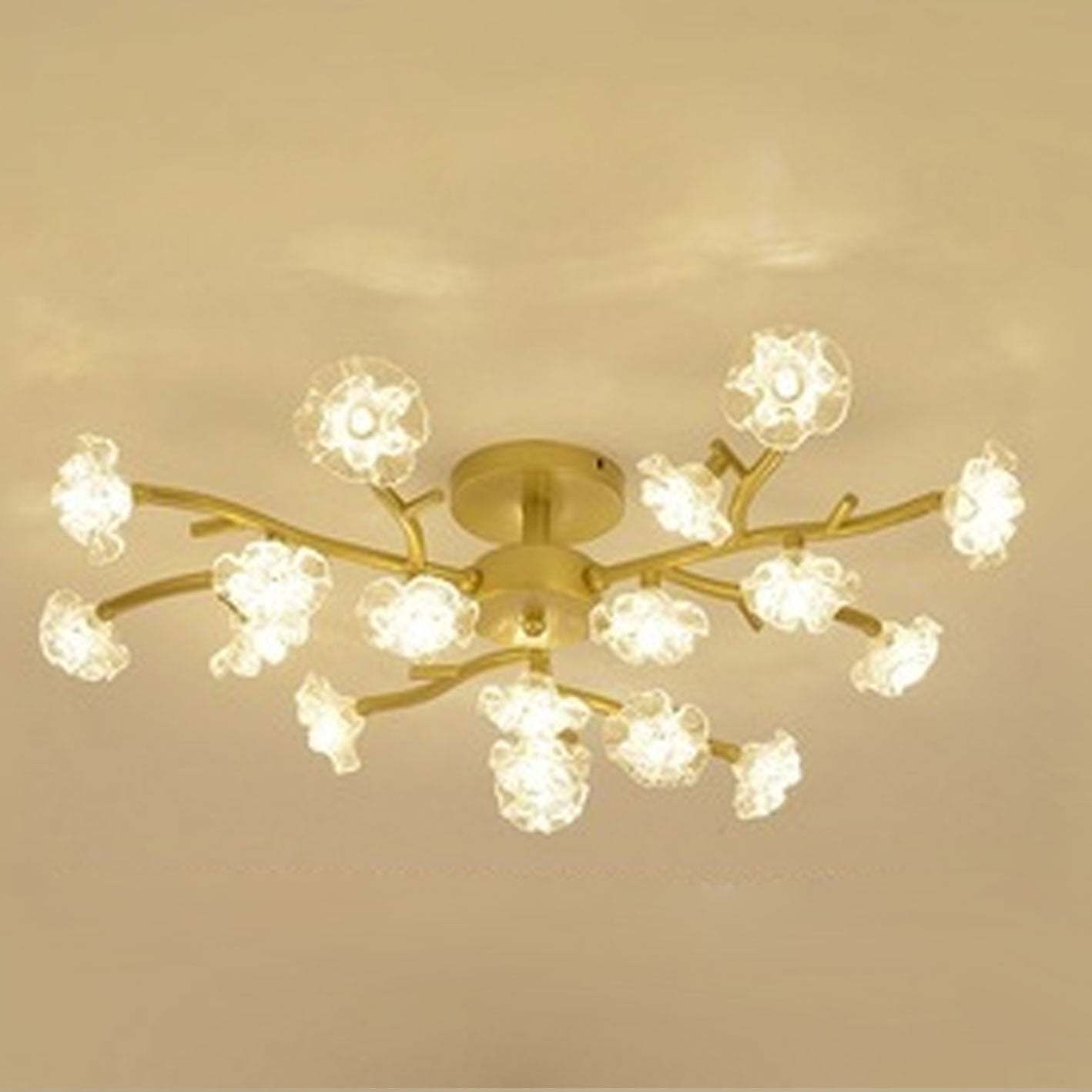 Nordic Plum Blossom Branch LED Ceiling Light