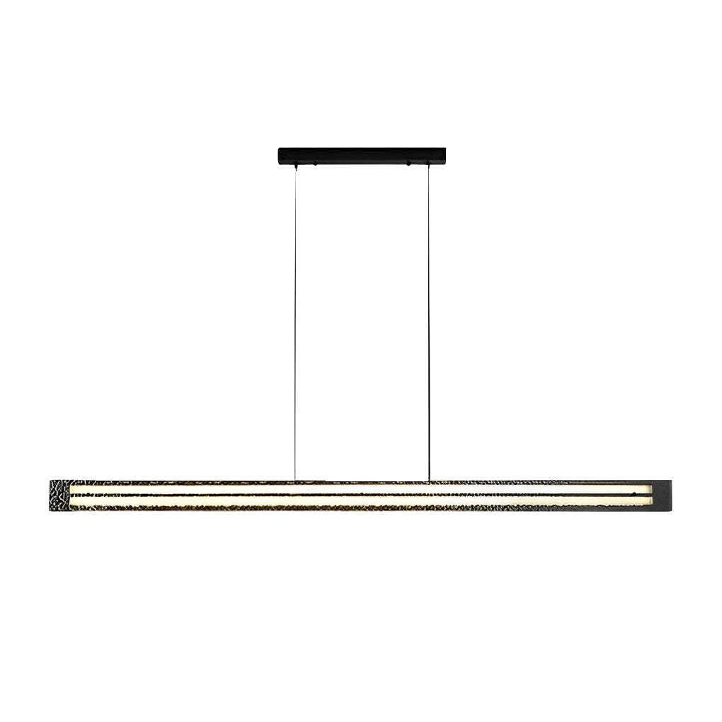 Circular Copper Glass Dimmable LED Nordic Chandelier