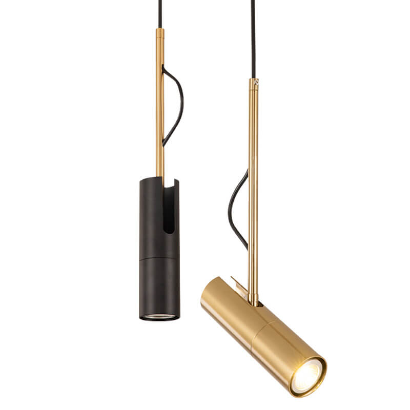 Minimalist Gold LED Spotlight Pendant Light