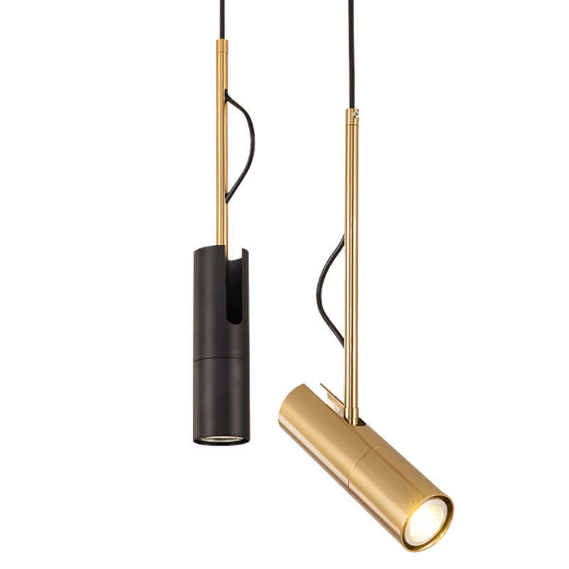 Minimalist Gold LED Spotlight Pendant Light
