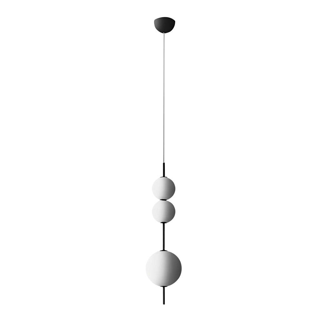 White Gourd Glass Bubble LED Nordic Pendant