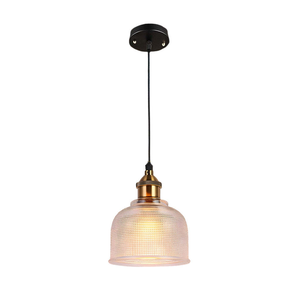 Glass Bowl Metal Nordic Pendant