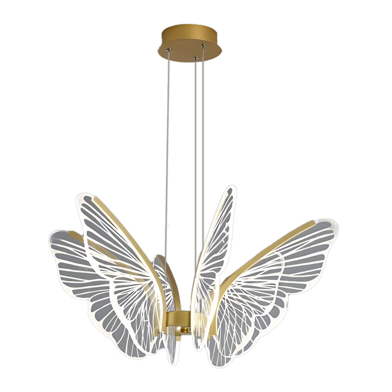 Butterflies LED Dimmable with Remote Control Modern Chandelier Hanging Lamp-Lighom
