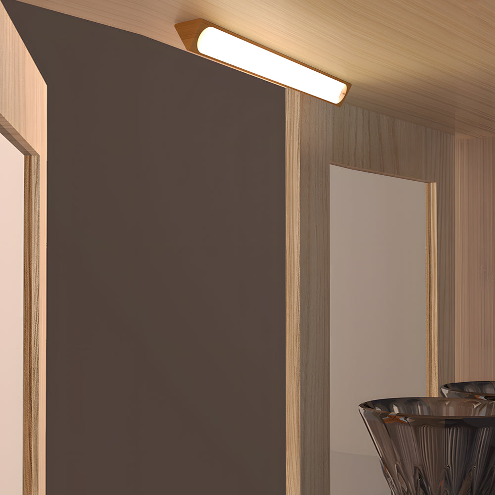 Wood Motion Sensor Magnetic LED Rechargeable Night Light
