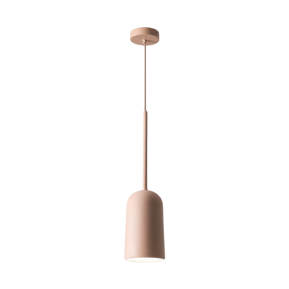 Resin Pink Figura Arc Pendant Lamp