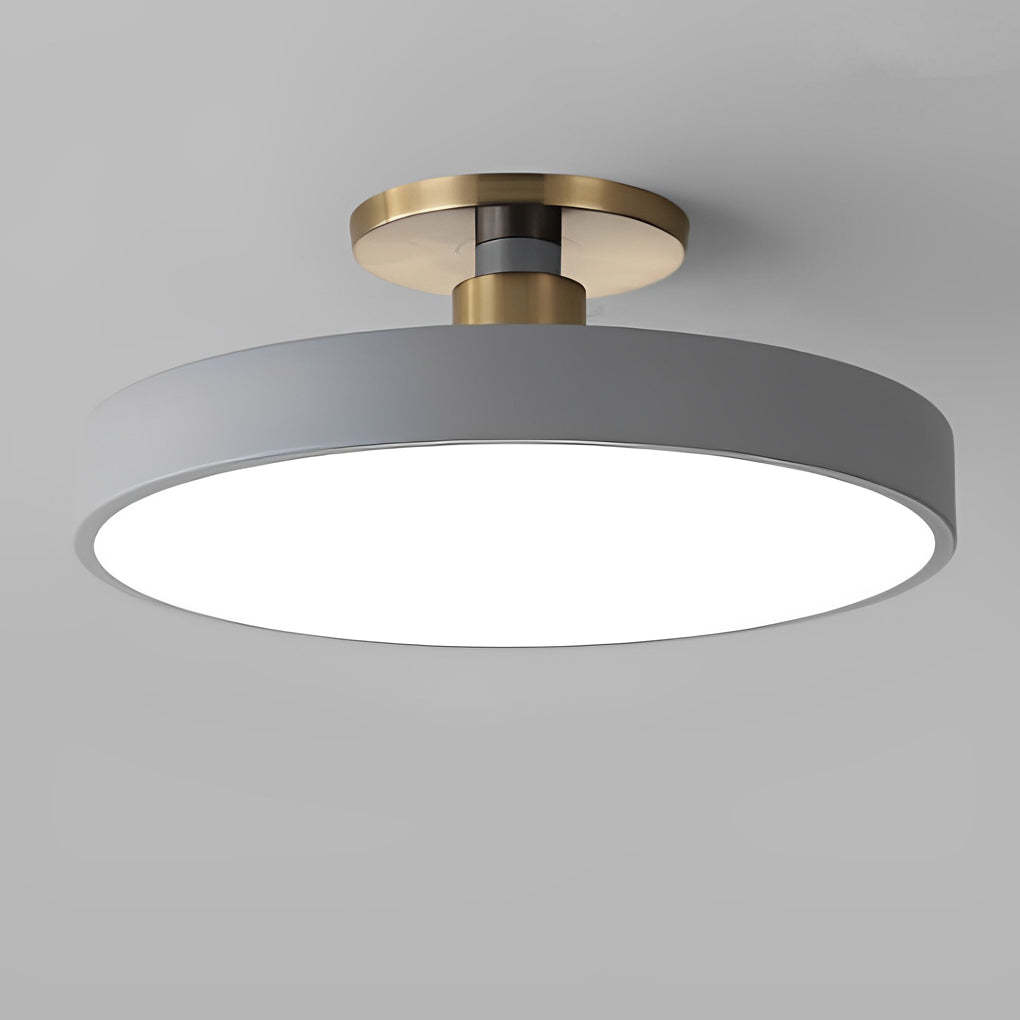 Modern Thick Circular LED Nordic Semi-Flush Mount
