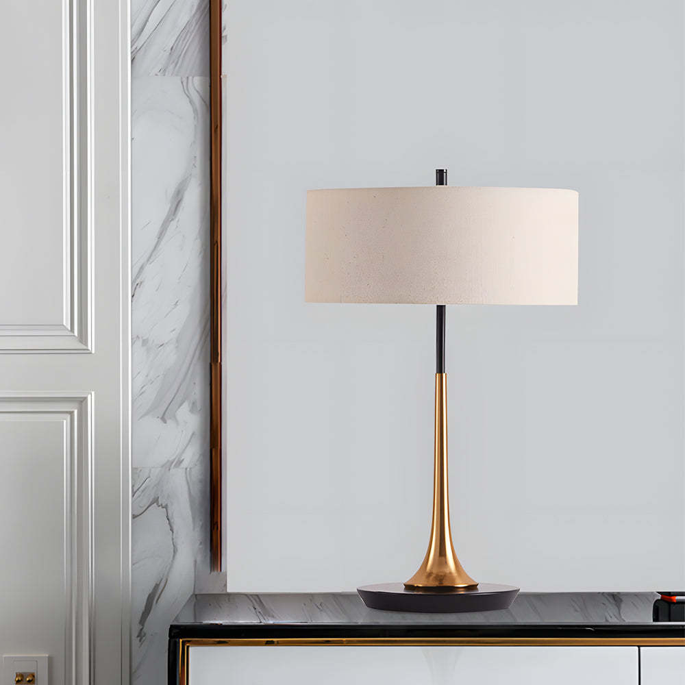 21.7 inch Brass and Espresso Bronze Modern Table Lamp-Lighom
