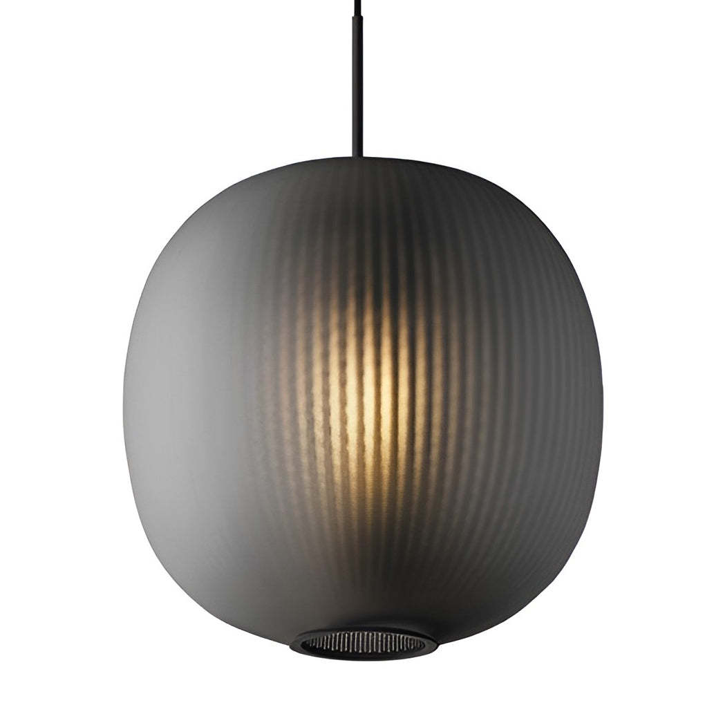 Round Lantern Glass LED Modern Pendant Light