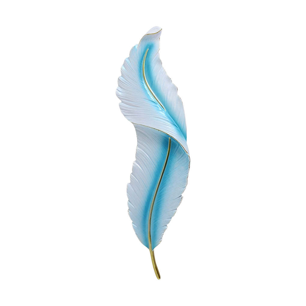 Creative Feather Wall Light LED White Luxury Modern Wall Sconce Lamp Lighting-Lighom
