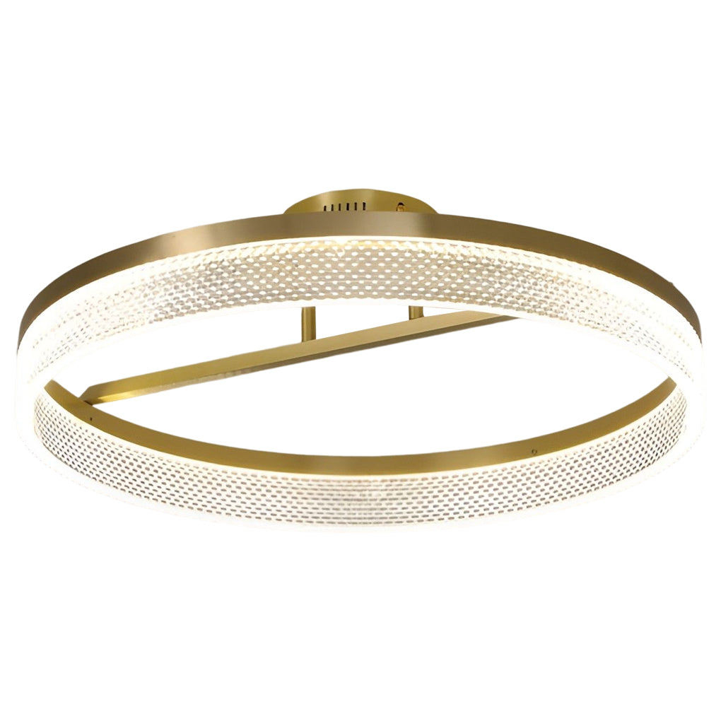Minimalist Round LED Gold Modern Flush Mount Lamp