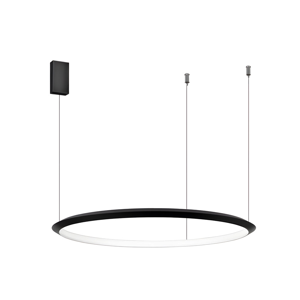 Black Ring LED Chandelier Pendant