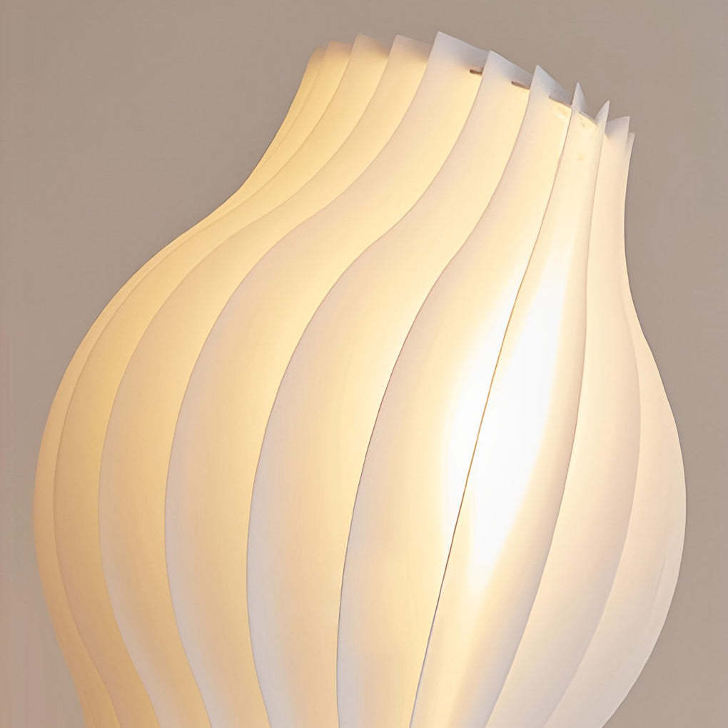 Modern Coastal LED Wavy Floor Lamp-Lighom