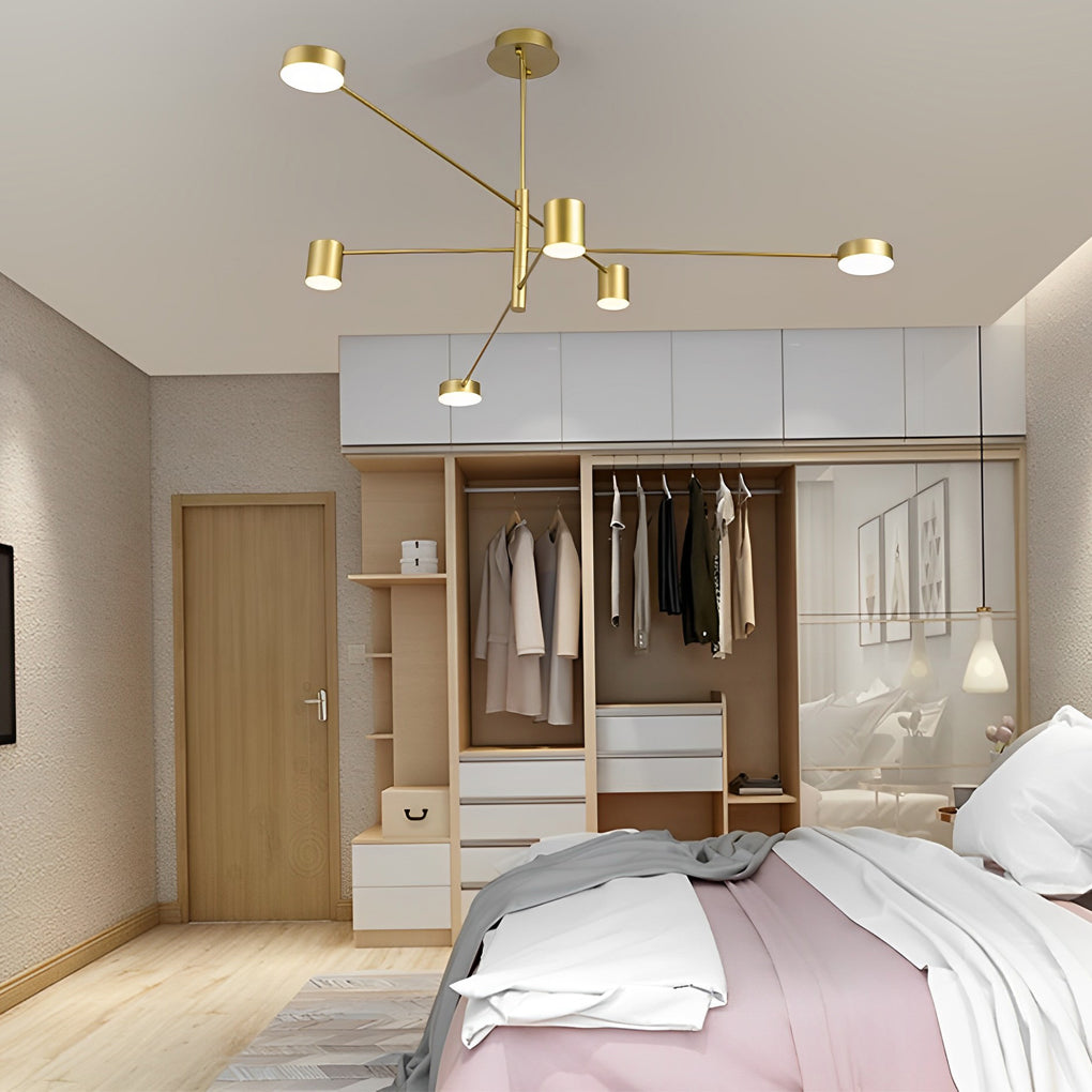 Minimalist Nordic Geometric Pendant Light Metal Acrylic Ceiling Lights-Lighom