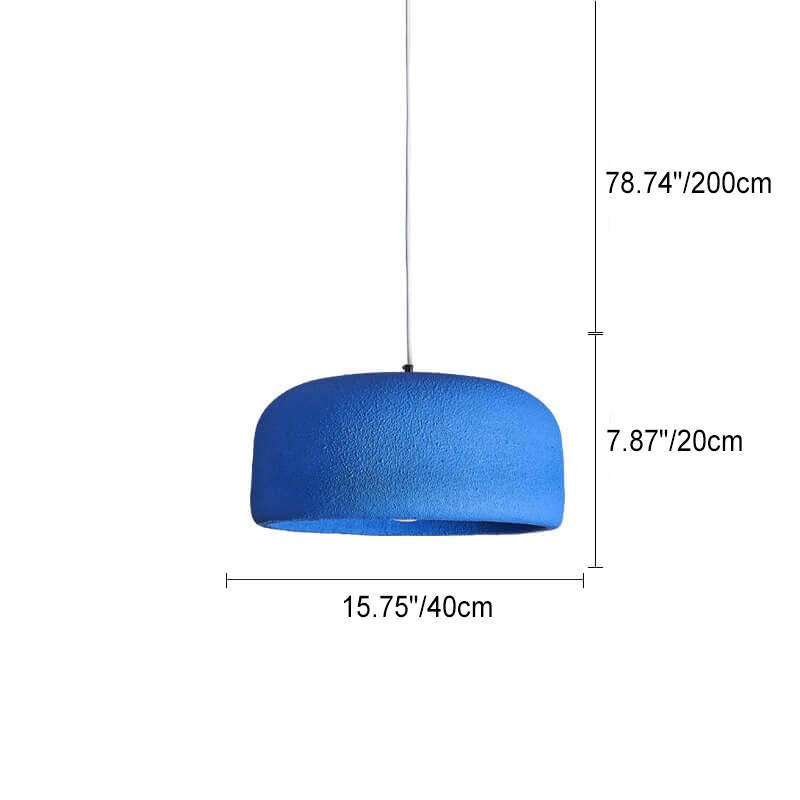 Japanese Matte Resin Dome Pendant Light