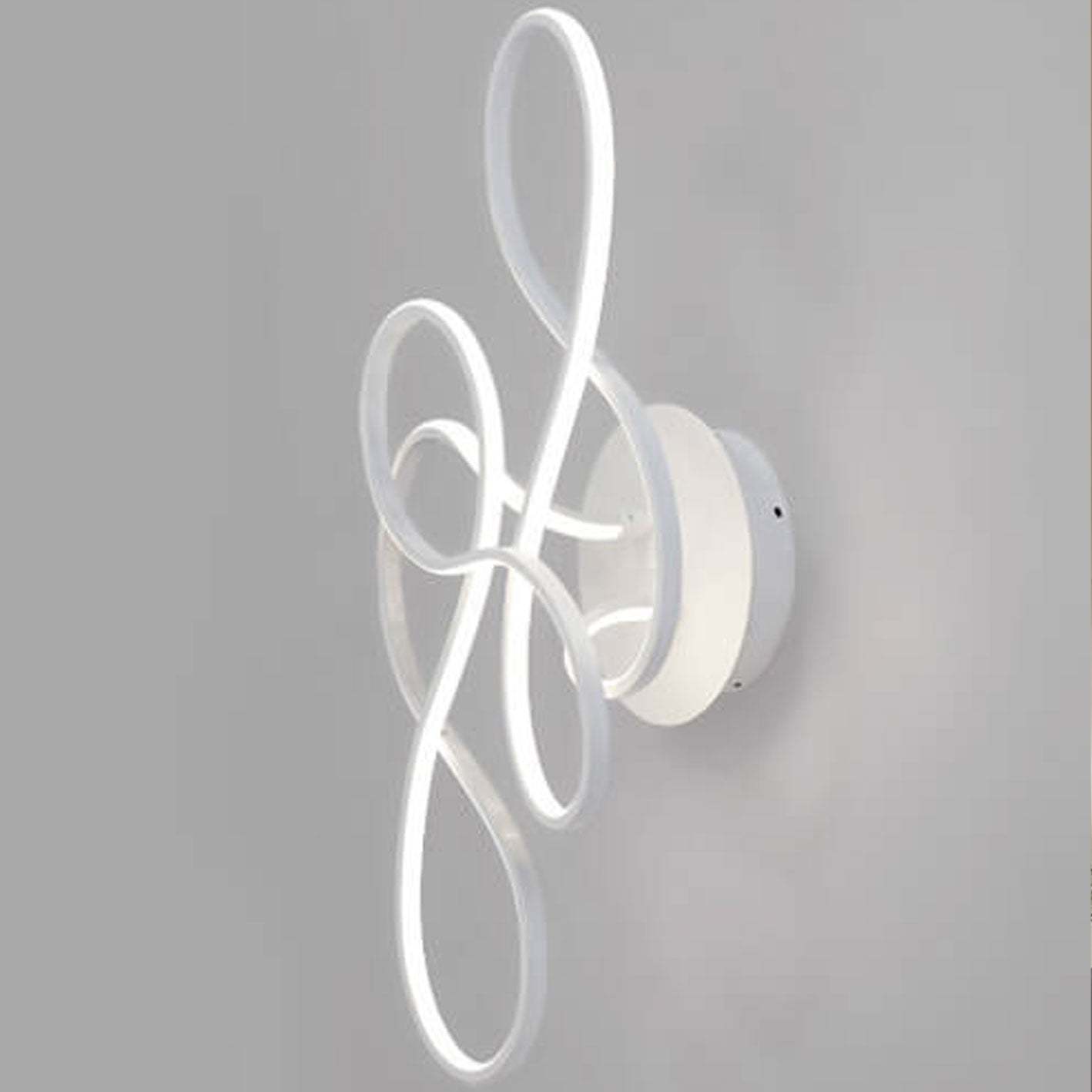 Minimalist Aluminum Acrylic Line LED Flush Mount Light