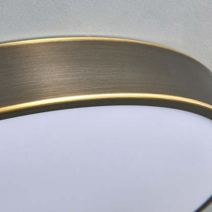 Modern Round Bamboo Pattern LED Flush Mount Light
