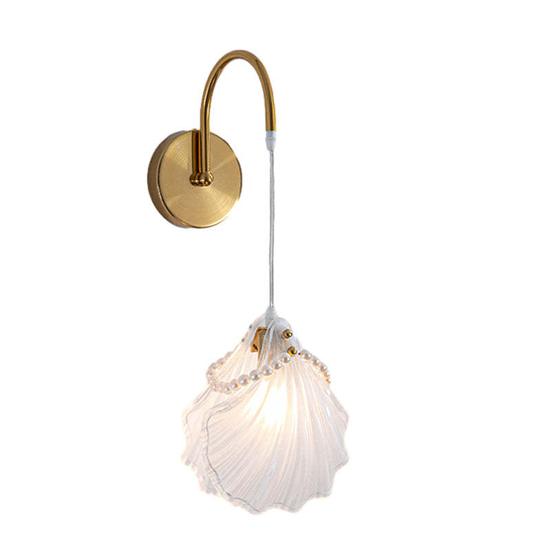 Glass Leaves Feathers Three Step Dimming Nordic Creative Wall Lights Fixture-Lighom
