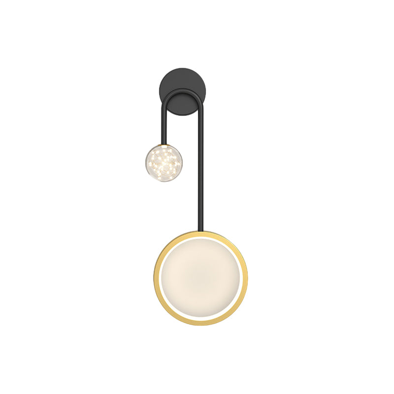 Creative Rings Stars Three Step Dimming Modern Wall Lamp with Spotlights-Lighom