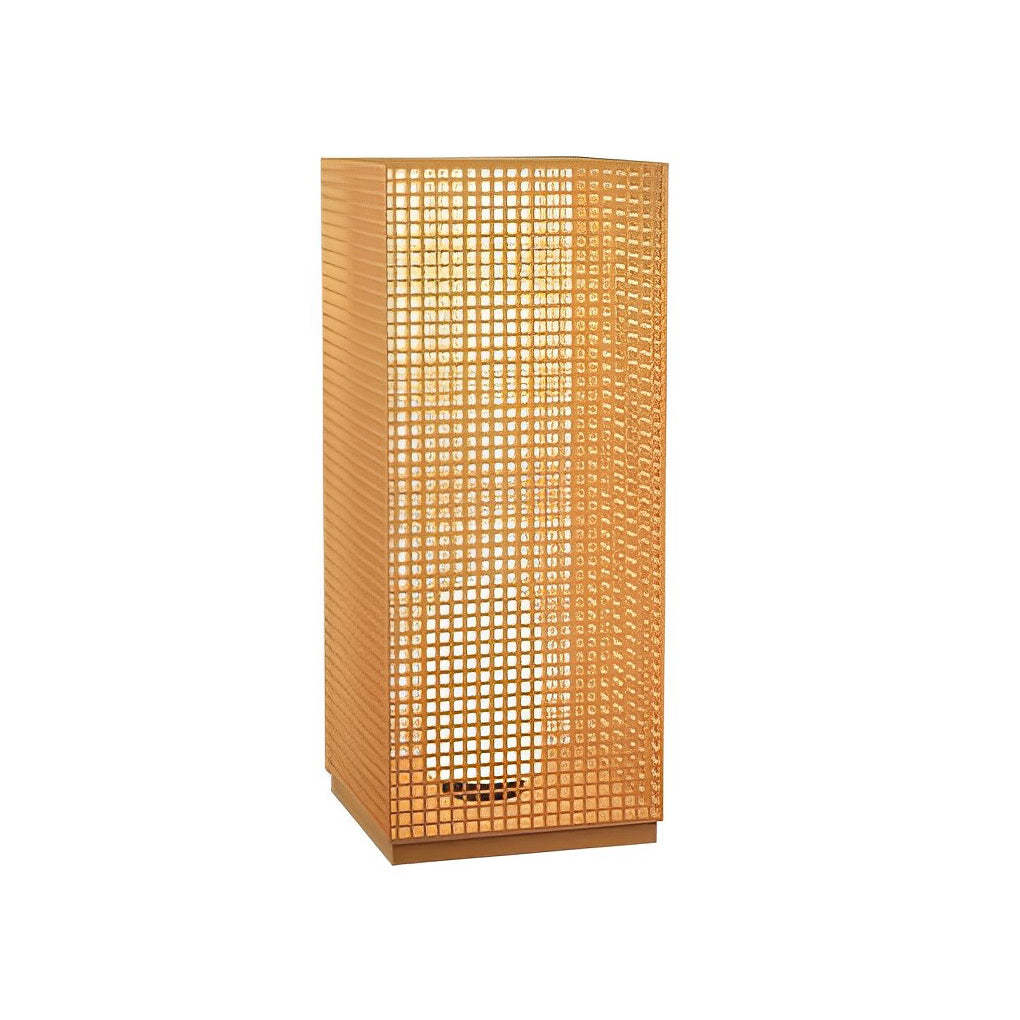 Square Creative Hollow LED Waterproof Gold Modern Solar Pathway Lights-Lighom