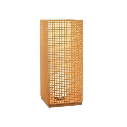 Square Creative Hollow LED Waterproof Gold Modern Solar Pathway Lights-Lighom
