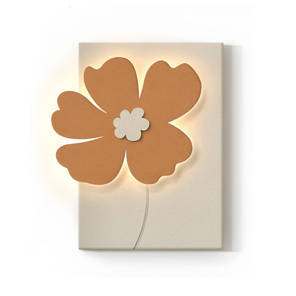 Flowers 3D Sandstone USB Remote Decorative Wall Painting