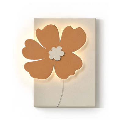 Flowers 3D Sandstone USB Remote Decorative Wall Painting
