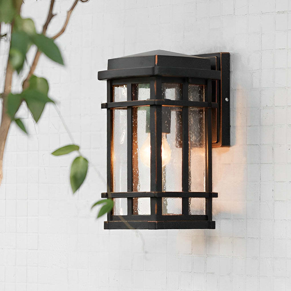 Retro Bubble Glass Modern Outdoor Wall Light