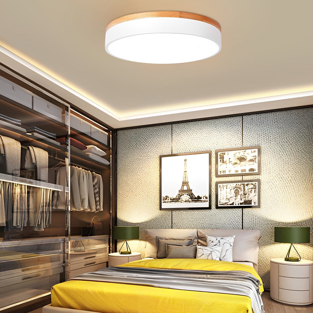 12" Circular LED Modern Flush Mount Ceiling Lamp
