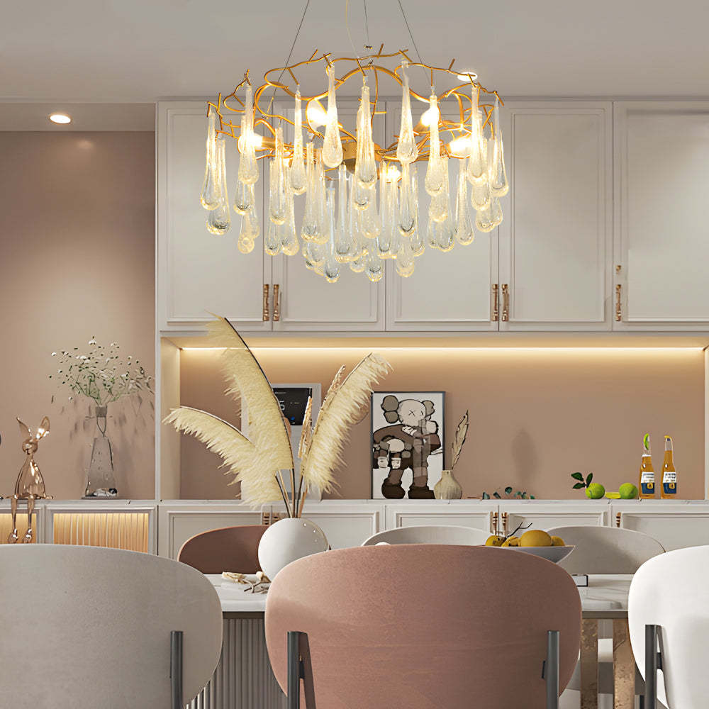 Modern Tree Branch Luxury Bubble Crystal Chandelier