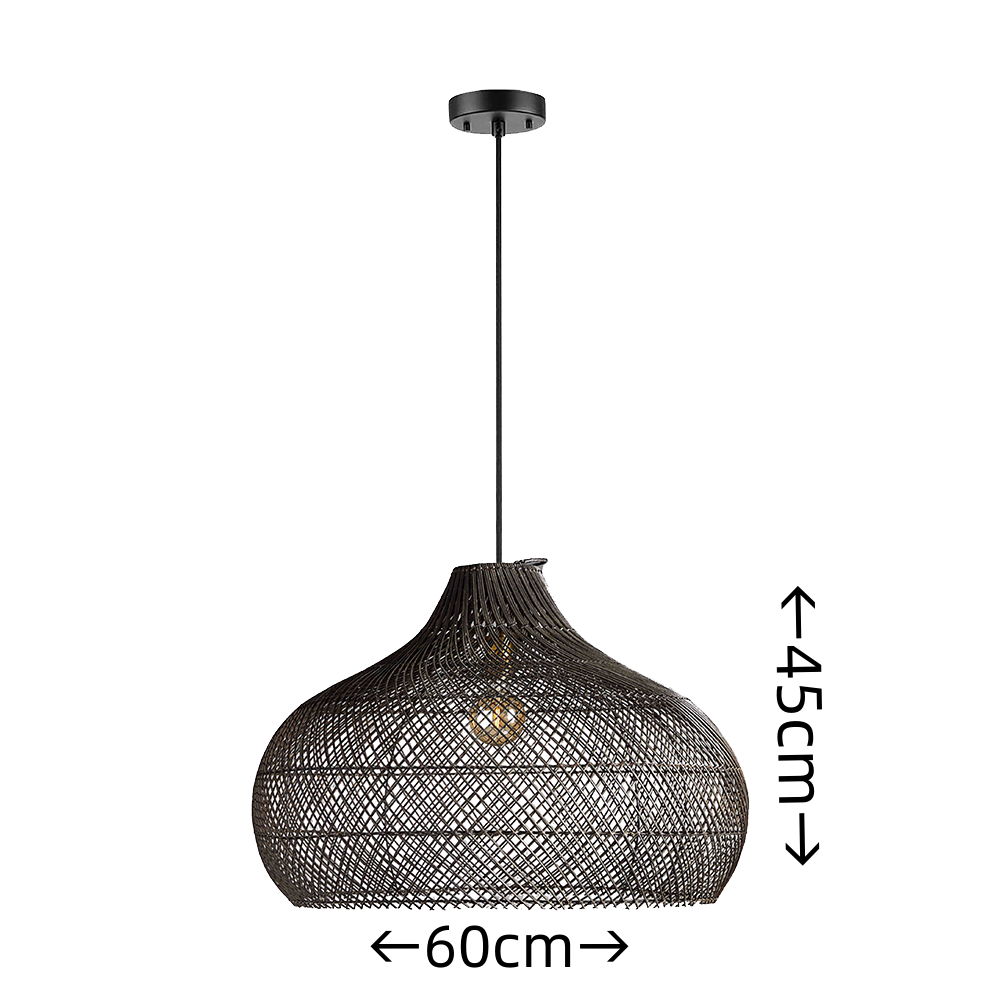 Modern Rattan Handwoven Island Pendant Light
