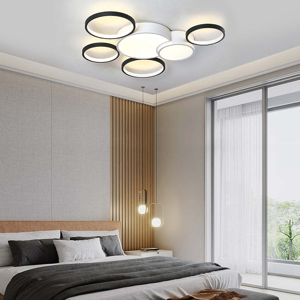 Multi-Circle LED Nordic Flush Mount