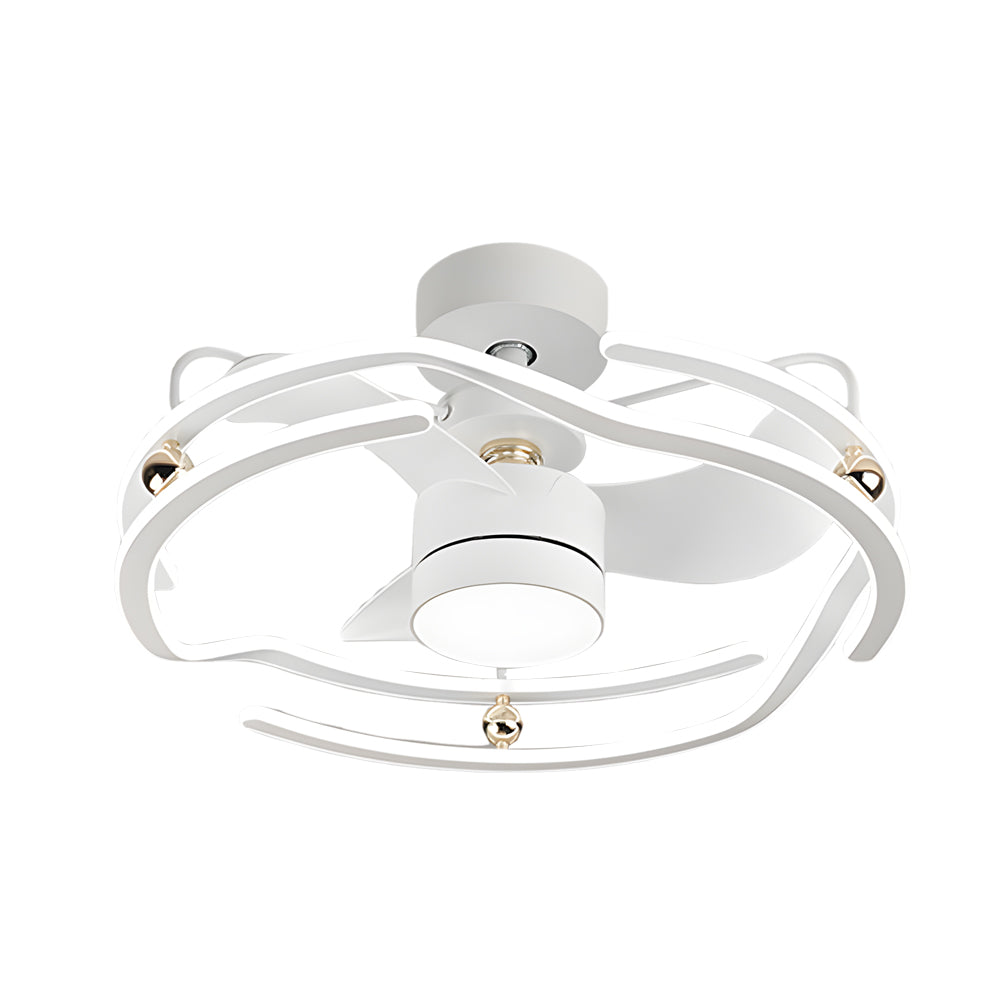 23.6 in. Low Profile Dimmable Ceiling Fan with Remote