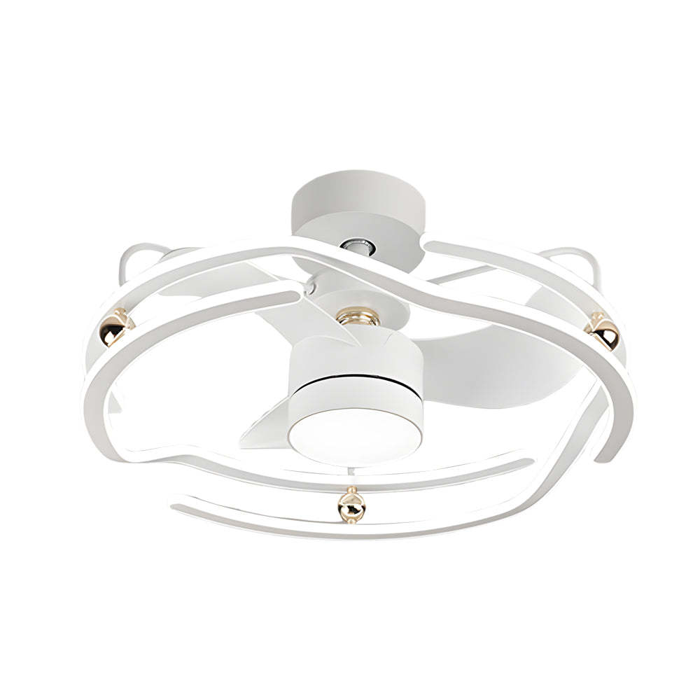 23.6 in. Low Profile Dimmable Ceiling Fan with Remote