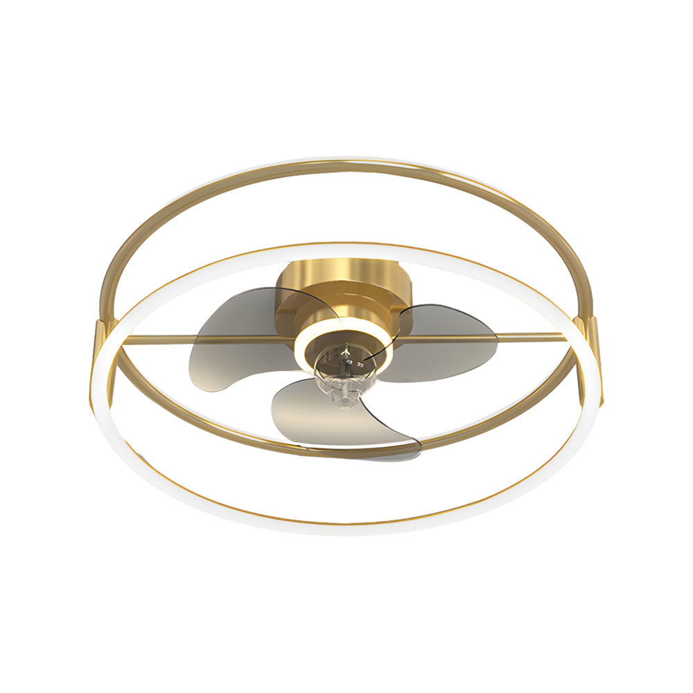 Minimalist Ring 3-Step Dimming LED Bladeless Ceiling Fan