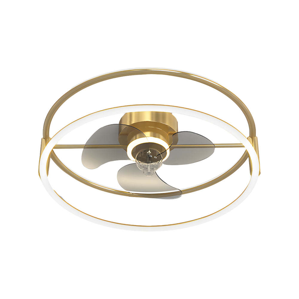 Minimalist Ring 3-Step Dimming LED Bladeless Ceiling Fan